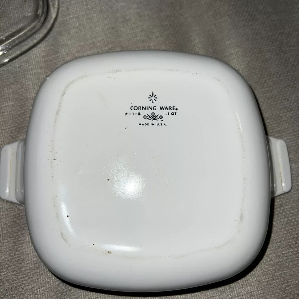 Corning Ware P-1-B  Blue Cornflower 1 Quart Casserole Dish With Lid - Picture 5 of 5